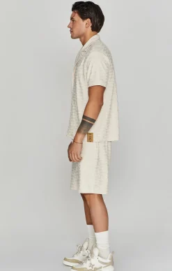 Ecru Towelling Shorts