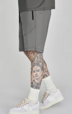 Grey Cargo Shorts