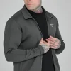 Grey Essentials Poly Track Top