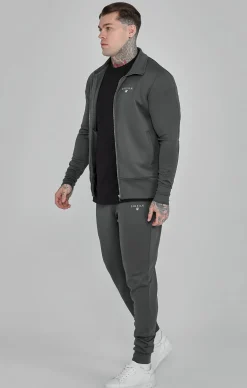 Grey Essentials Poly Track Top