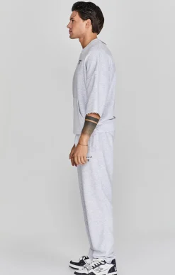 Grey Marl Cut Off Sweater