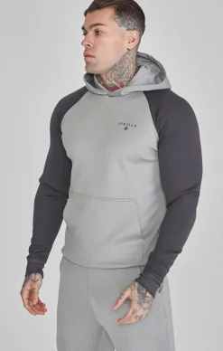 Grey Marl Muscle Fit Hoodie