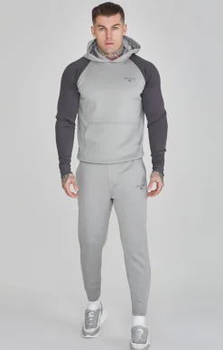 Grey Marl Muscle Fit Hoodie