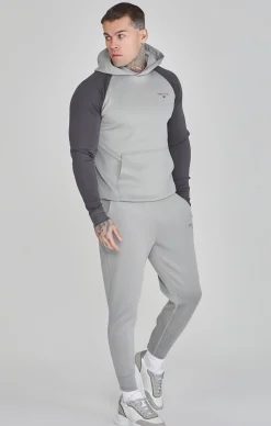 Grey Marl Muscle Fit Hoodie