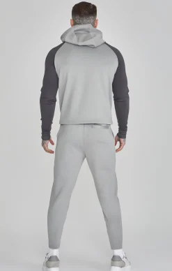 Grey Marl Muscle Fit Hoodie