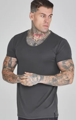 Grey Muscle Fit T-Shirt