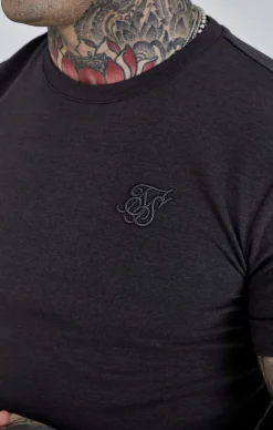 Grey Roll Sleeve T-Shirt