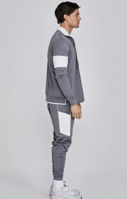 Grey Track Top