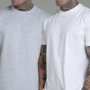 Grey White Pack of 2 T-Shirts