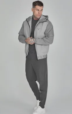 Grey Windbreaker