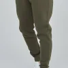 Khaki Essential Cuffed Jogger