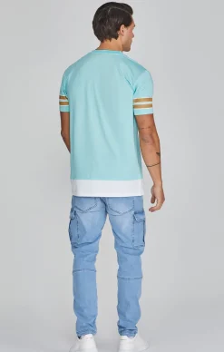 Mid Blue Cargo Jeans
