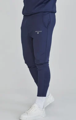 Navy Essentials Poly Joggers