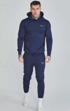 Navy Essentials Poly Joggers