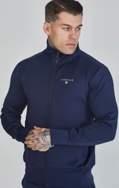 Navy Essentials Poly Track Top