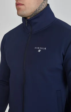 Navy Essentials Poly Track Top