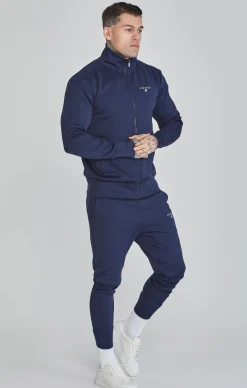 Navy Essentials Poly Track Top