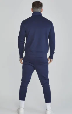 Navy Essentials Poly Track Top