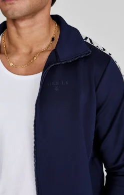 Navy Full Zip Track Top