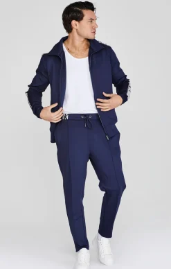 Navy Full Zip Track Top