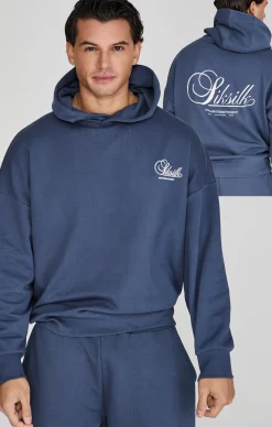 Navy Graphic Hoodie