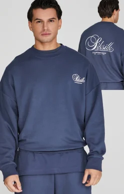 Navy Graphic Sweater