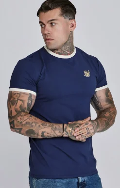 Navy Ringer T-Shirt