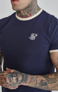 Navy Ringer T-Shirt