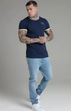 Navy Ringer T-Shirt