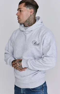 Snow Marl Graphic Hoodie