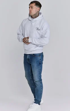 Snow Marl Graphic Hoodie