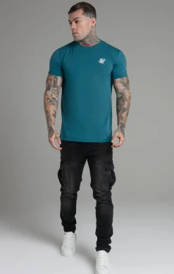 Teal Muscle Fit T-Shirt