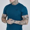 Teal Roll Sleeve T-Shirt