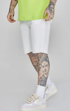 White Denim Shorts