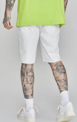 White Denim Shorts
