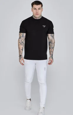 White Distressed Skinny Jeans