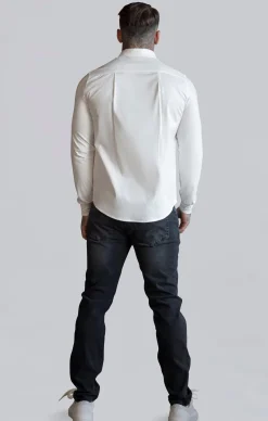 White Essentials Long Sleeve Shirt