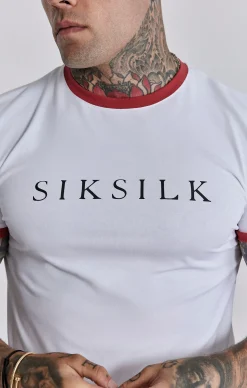 White Red Ringer T-Shirt