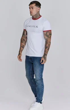 White Red Ringer T-Shirt
