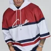 White Red Sports Hoodie