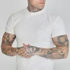 White Ribbed T-Shirt