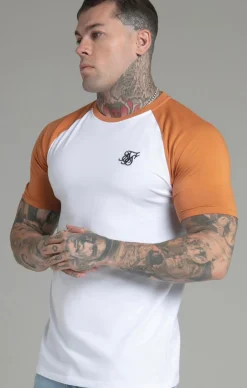 White Yellow Raglan T-Shirt