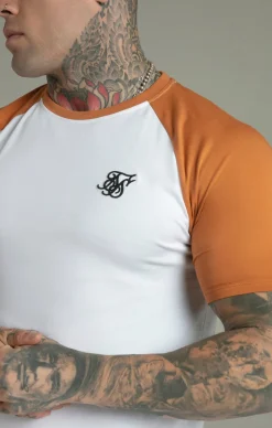 White Yellow Raglan T-Shirt