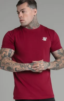 Burgundy Muscle Fit T-Shirt