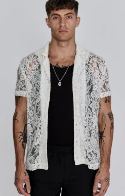 Ecru Lace Resort Shirt