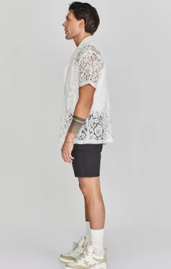 Ecru Lace Resort Shirt