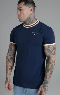 Navy Ringer T-Shirt